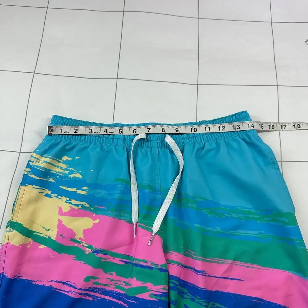 Chubbies Swim Shorts Mens Medium Blue Day Rockets 7